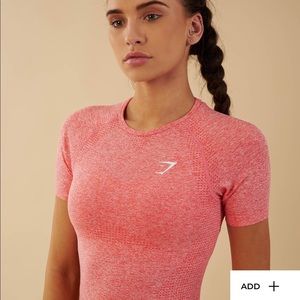 Gymshark Vital Seamless T-Shirt (Peach Coral)